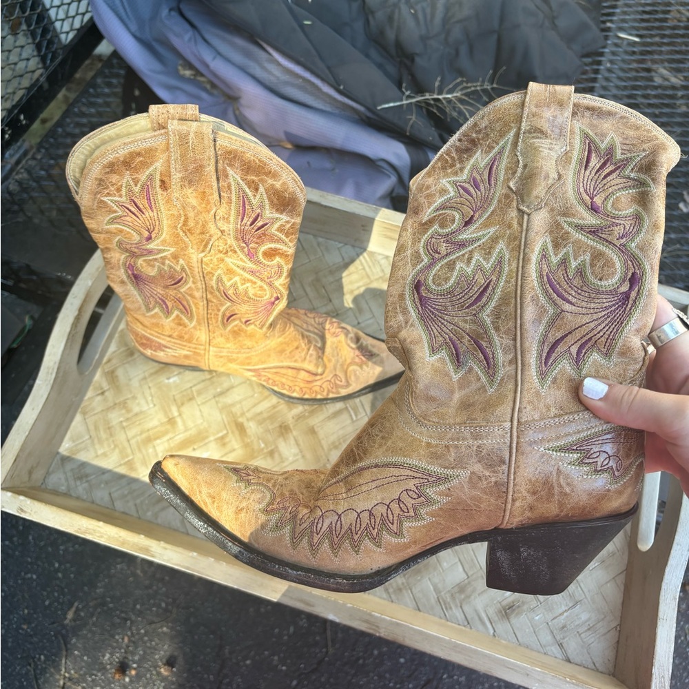 Women’s Corral Tan Leather Western Boots